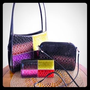 Shoulder bag, wallet and matching purse!
